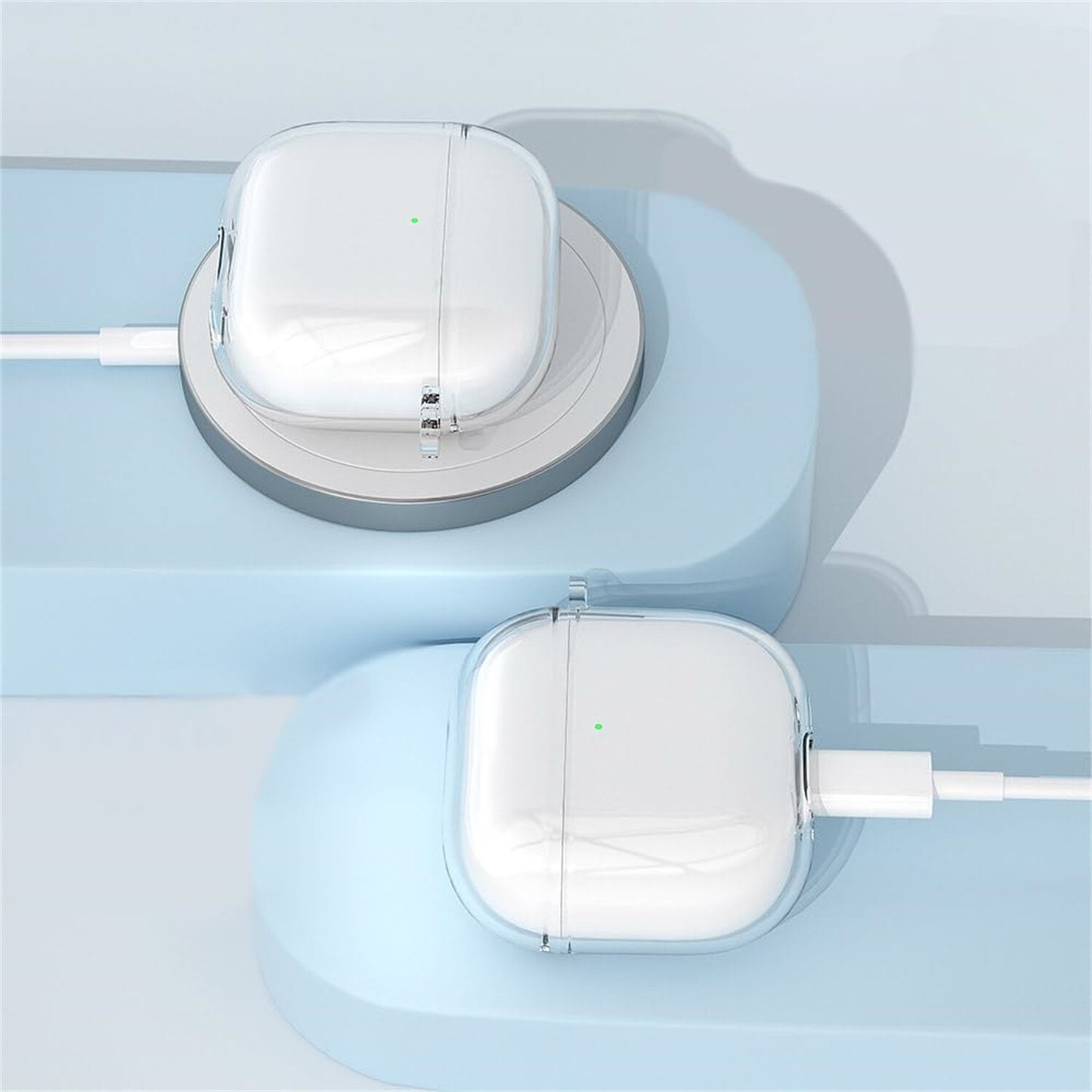 For Apple Airpods 4 2024 Slim Crystal Clear Lightweight Protective Soft Case