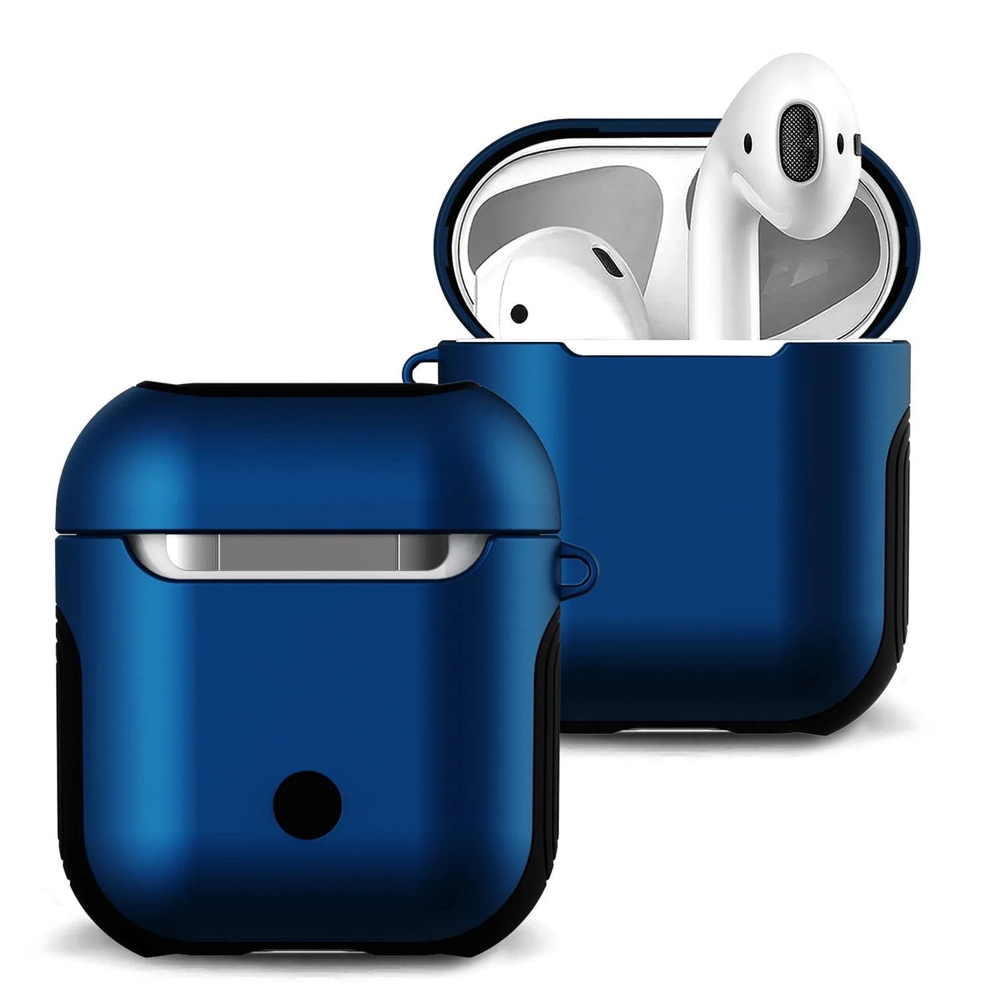 Airpods Silicone Case Cover – Dual-Layer Hybrid Hard Protective Skin for Apple Airpods Charging Case (1St & 2Nd Gen Compatible)